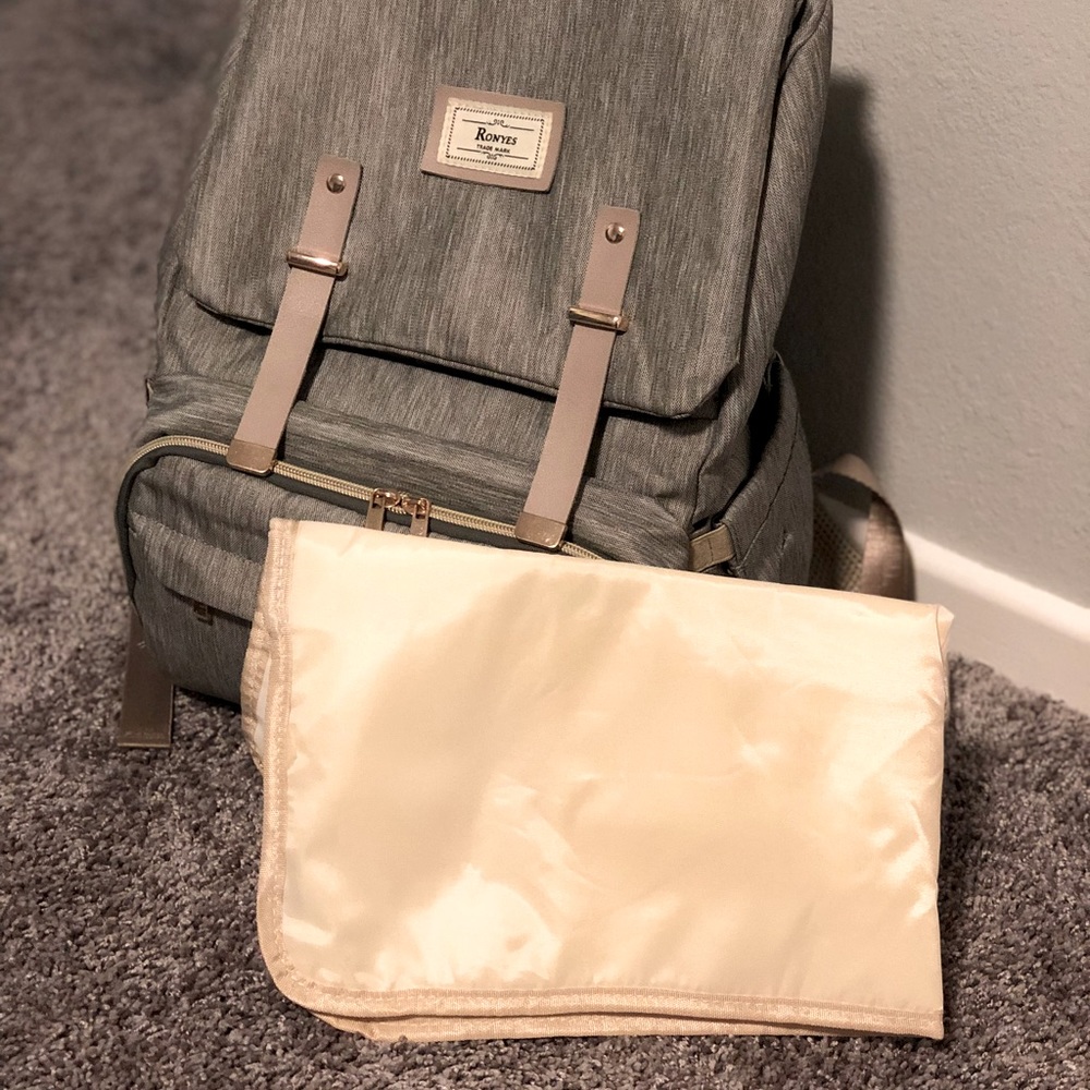 Grey Diaper Bag